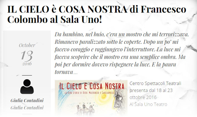 Il cielo è cosa nostra. Comunicati-stampa.net